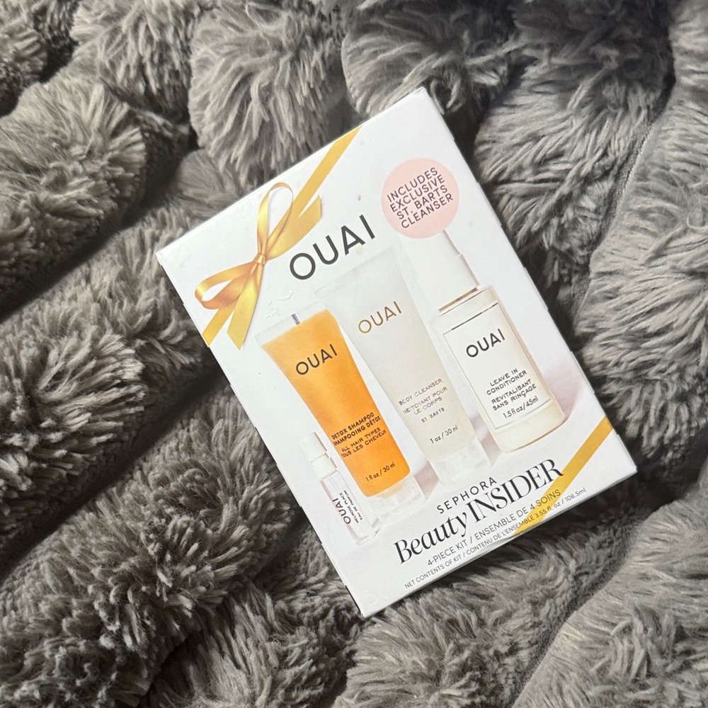 OUAI Hair Essentials Trio with Gold Accents